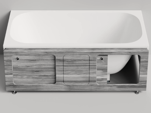 Изображение товара Экран-купе 180, МДФ, цвет лиственница, на ножках, раздвижной, регулировка по высоте