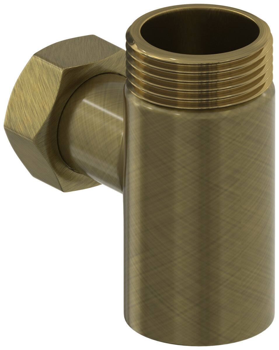 Уголок Сунержа 05-1511-0134 Уголок со спускным клапаном н/ж G 1" нар. р. / G 3/4" н. г, состаренная бронза