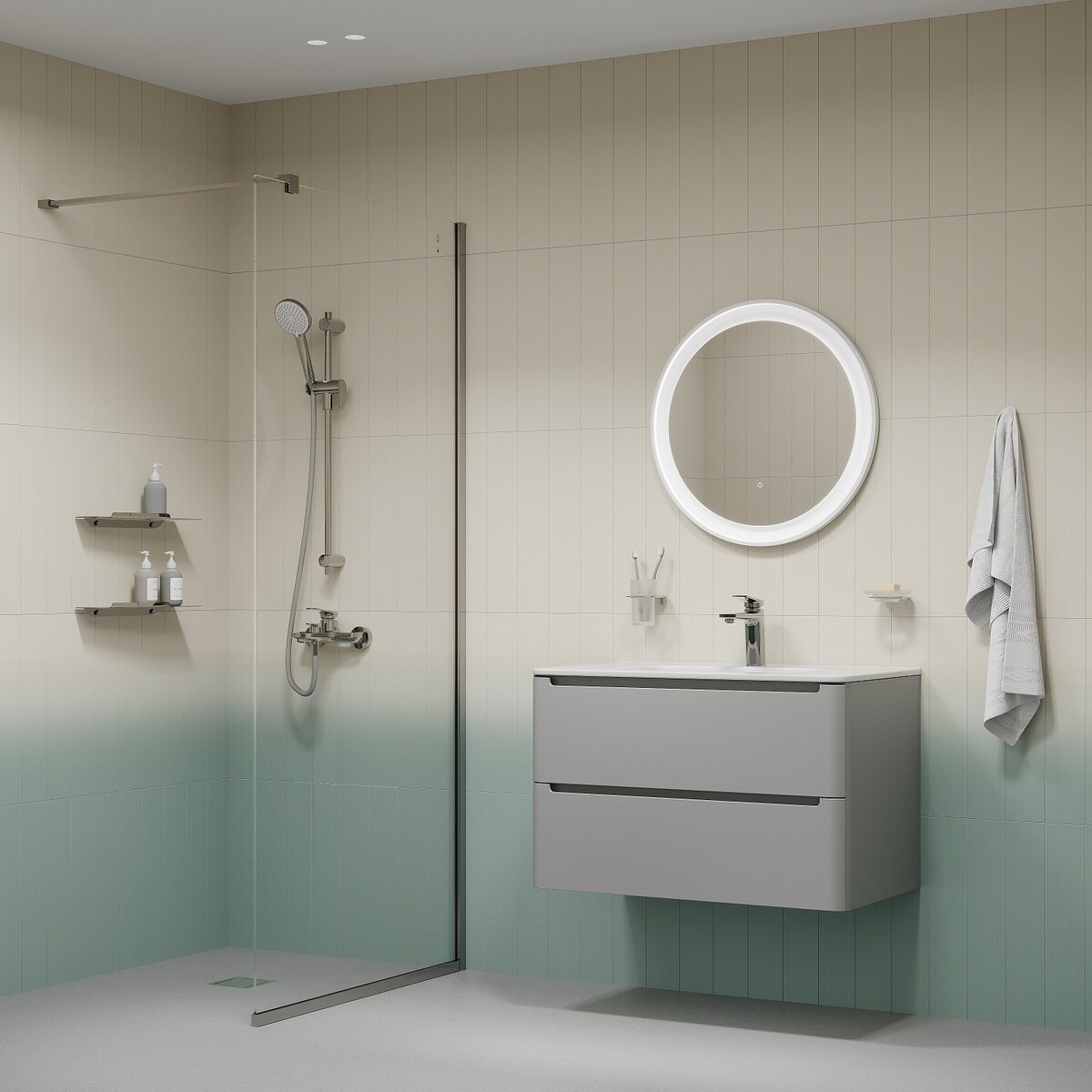 Смеситель для ванны и душа IDDIS Ever EVESB00i02WA глянцевый хром — фото 1