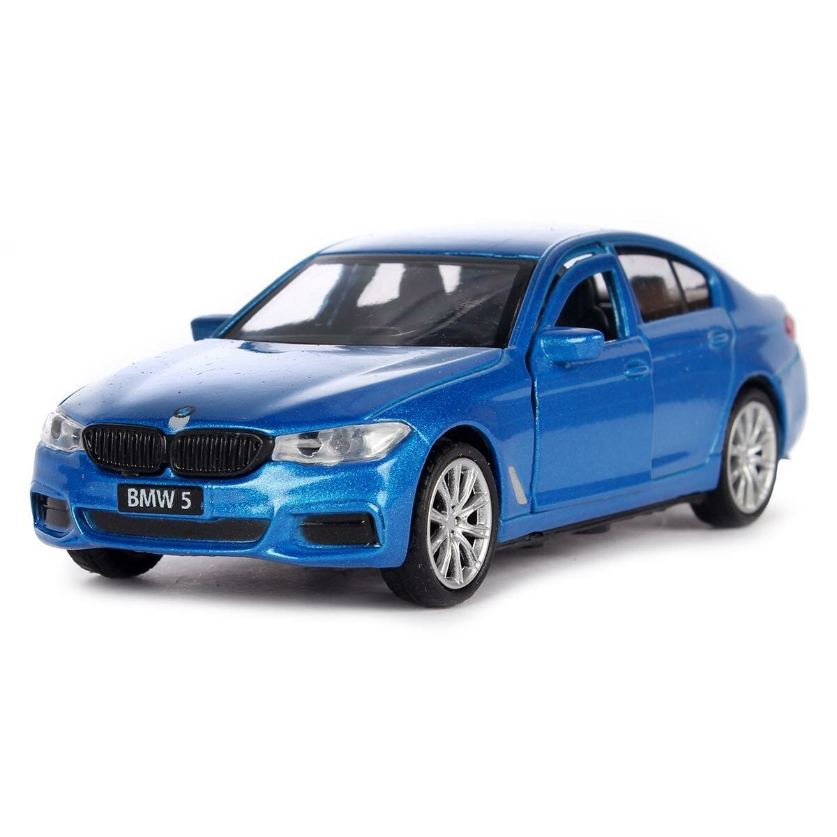 Модель инерционная «BMW 5 Series Sedan M-Sport», 12 см, двери, багаж, синий, для коллекционеров и детей от 3 лет