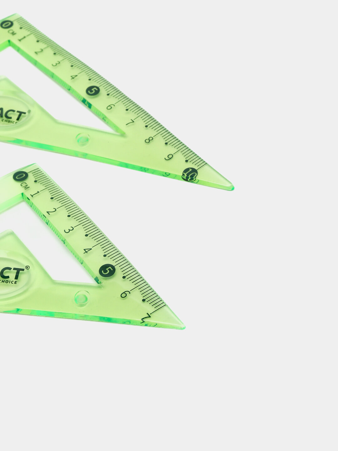 Прочный набор линеек Exact, Лайм — фото 1