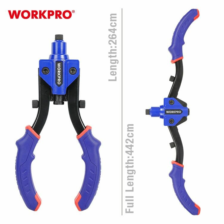 Заклепочник двуручный 250 мм для высоких нагрузок, WORKPRO