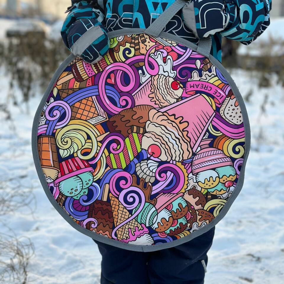 Ледянка мягкая круглая с ручкой