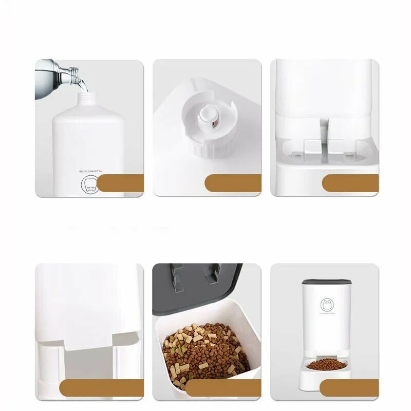 Автоматические Поилки И Дозаторы Воды Xiaomi Автоматическая Поилка и Кормушка для животных Диспенсер Корма и Воды Для кошек и собак