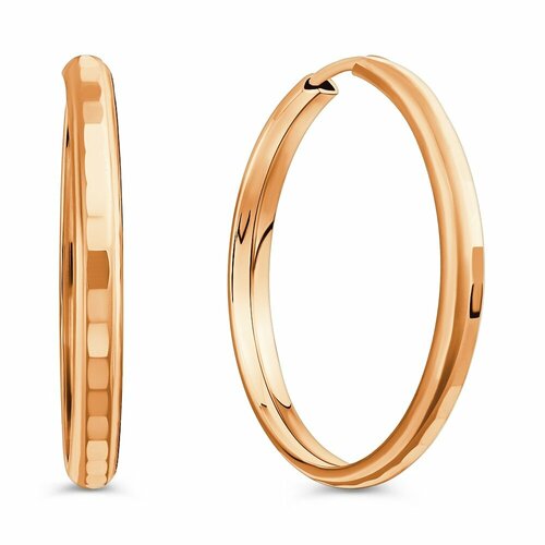 фото Серьги конго 585gold, красное золото, 585 проба, размер 25 мм, длина 25 см, , красный