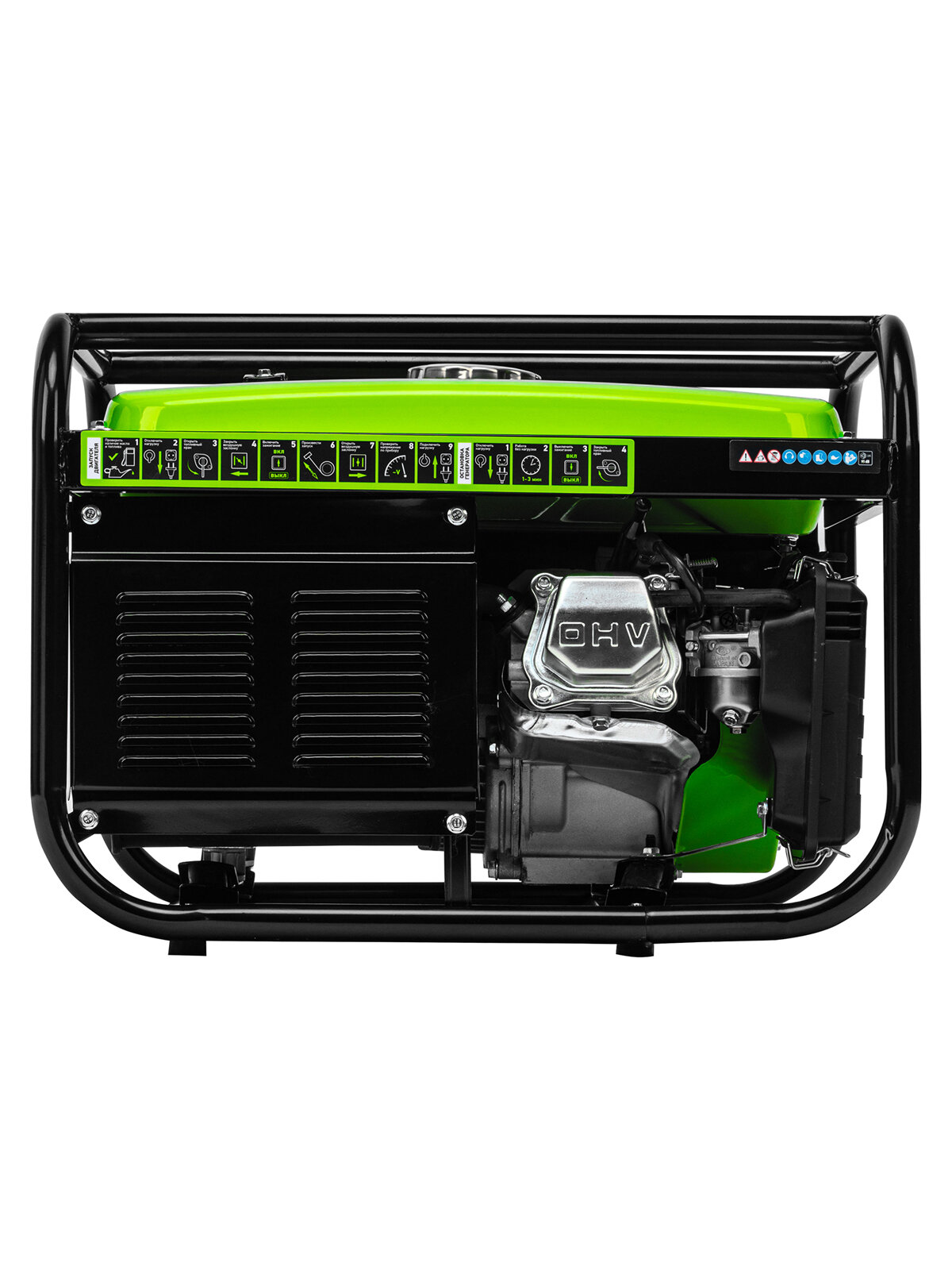 Генератор бензиновый БС-2500, 2,2 кВт, 230В, 4-х такт., 15 л, ручной стартер// Сибртех - фото №13