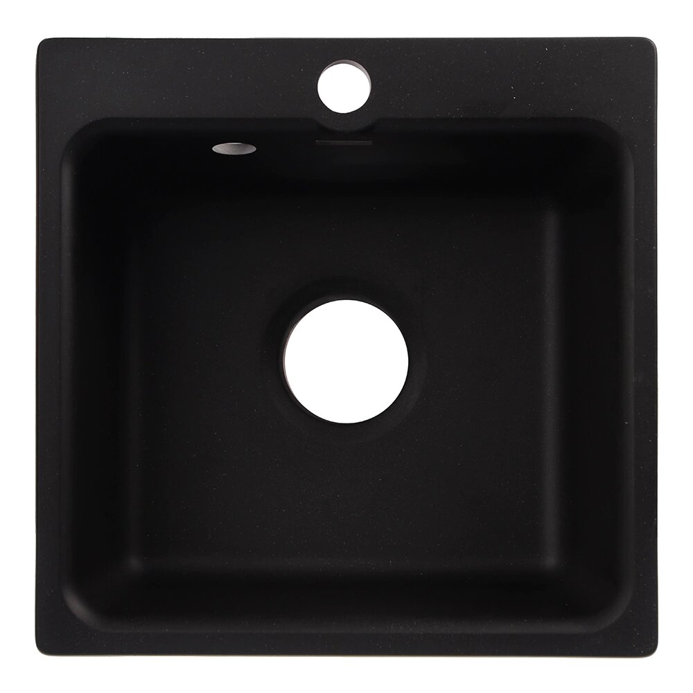 Мойка кухонная из искусственного камня GranFest SMART 430 432х432 мм черная