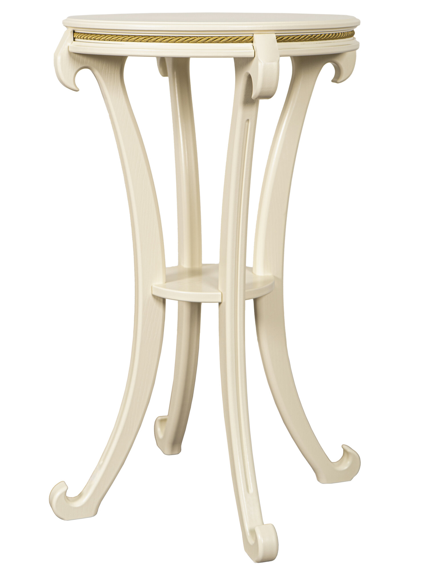 Подставка интерьерная IFERS Глория напольная, с полкой, цвет дуб шампань Л — фото 1