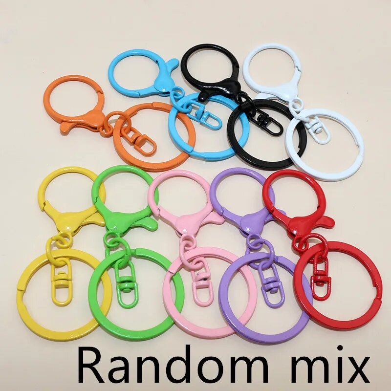 5 шт. металлические кольца для брелков Wadsfred Cabos 30 мм Z3-30 random mix