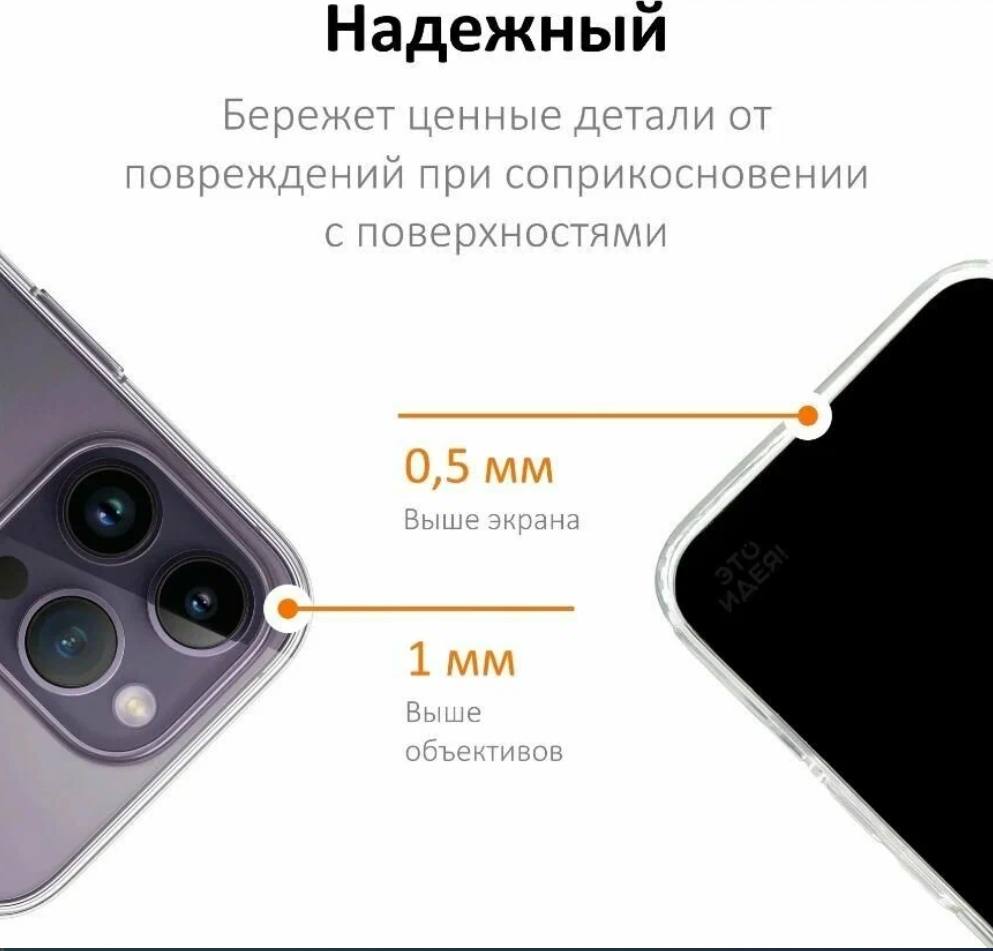 Чехол для iPhone 13 Pro Max/Усиленный с защитой камеры и экрана/С поддержкой беспроводной зарядки — фото 1