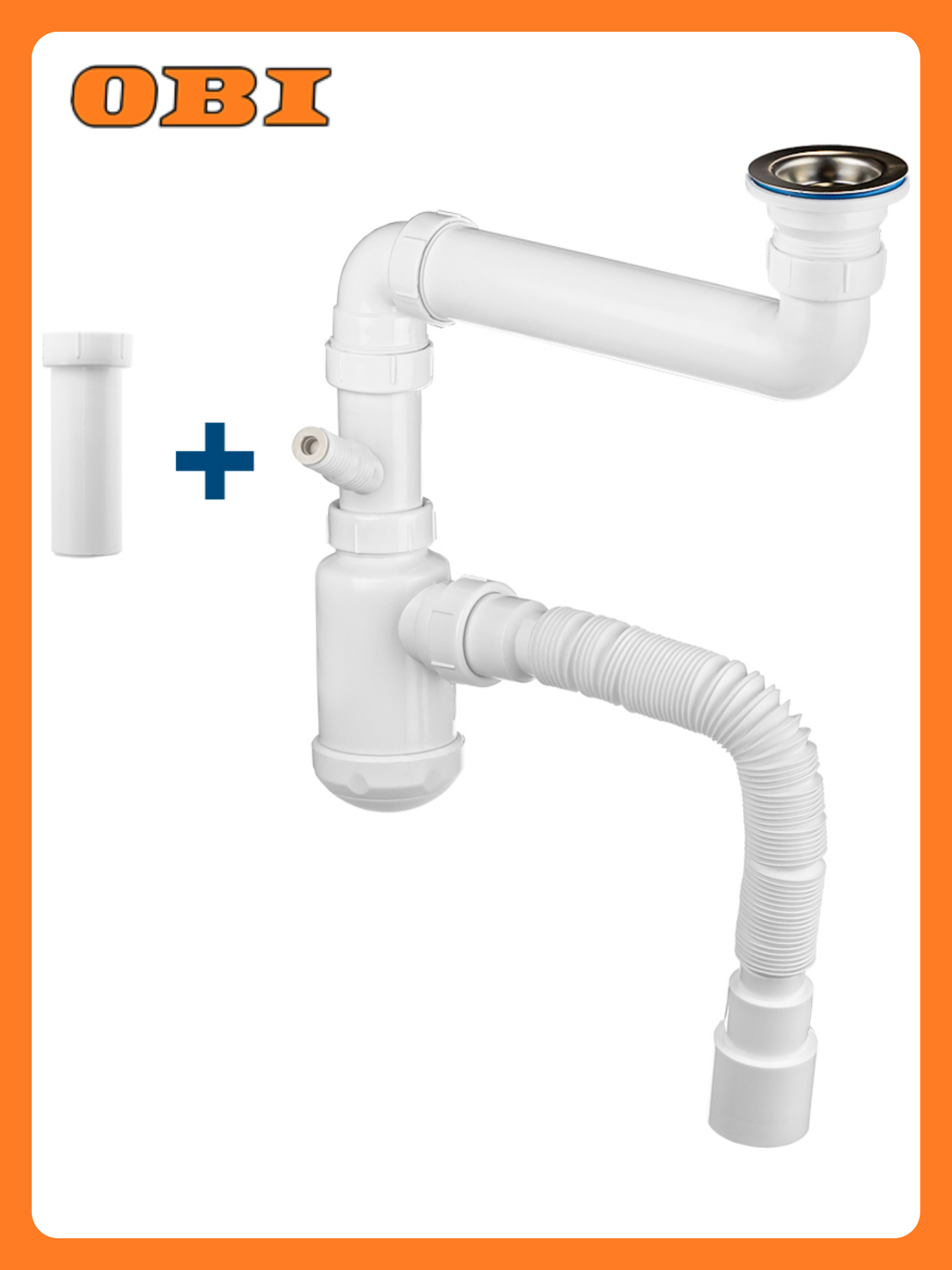 Сифон 2 в 1 для кух. 1.1/2