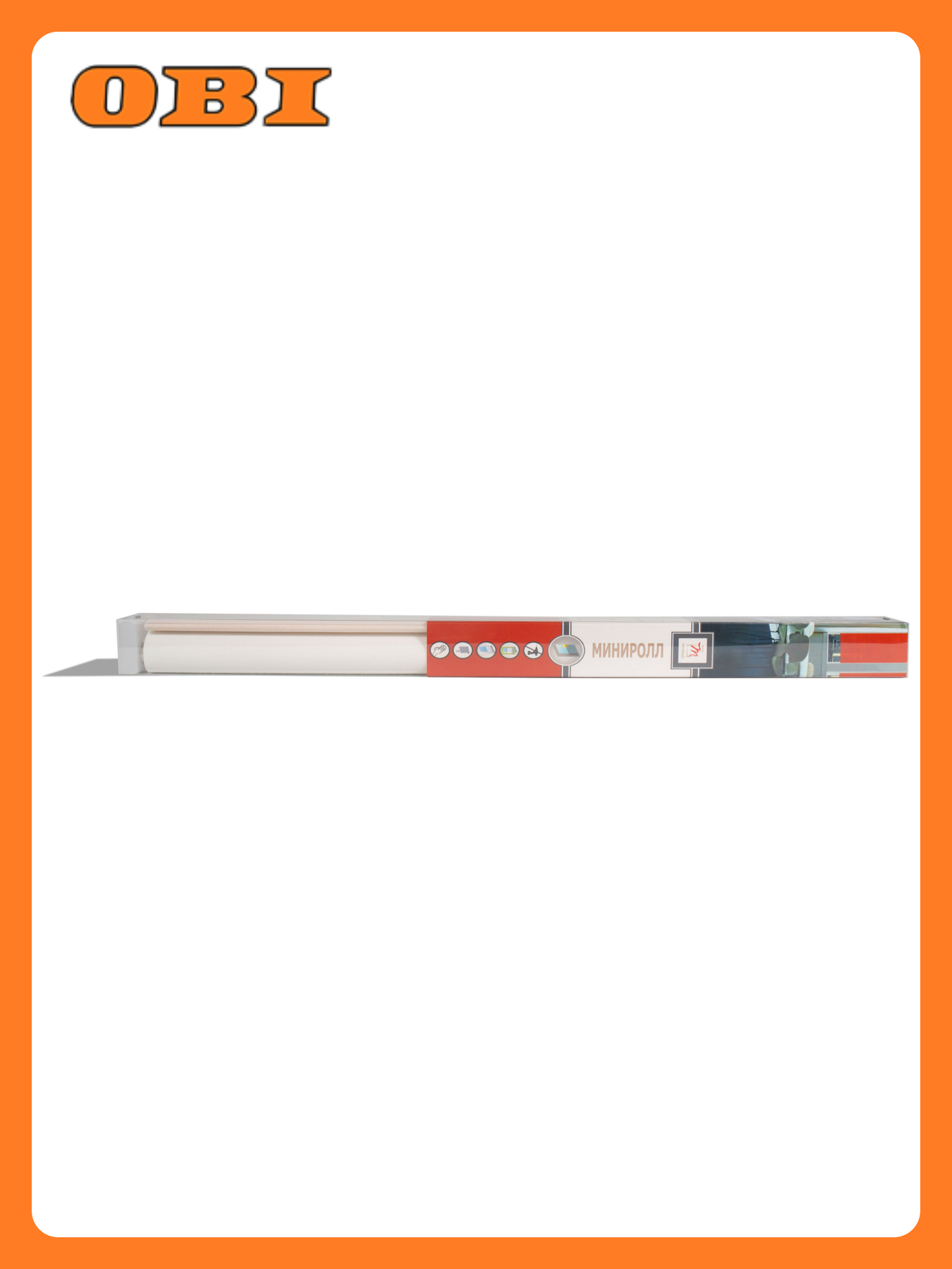 Рулонные шторы Sola Markisol  60x175 см  белые  полупрозрачные  цепочный механизм