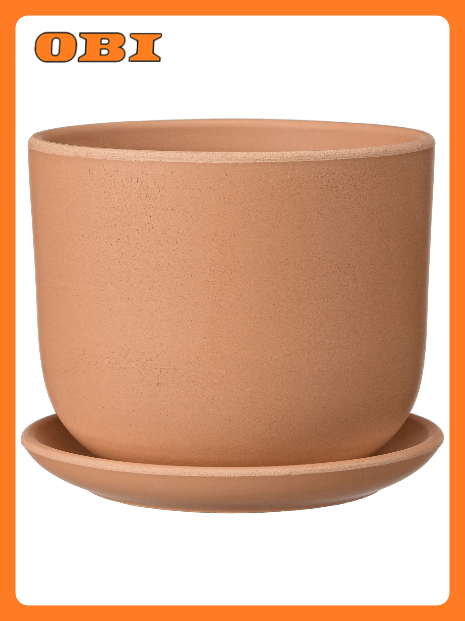 Горшок Терракота d-12 см керамический с поддоном