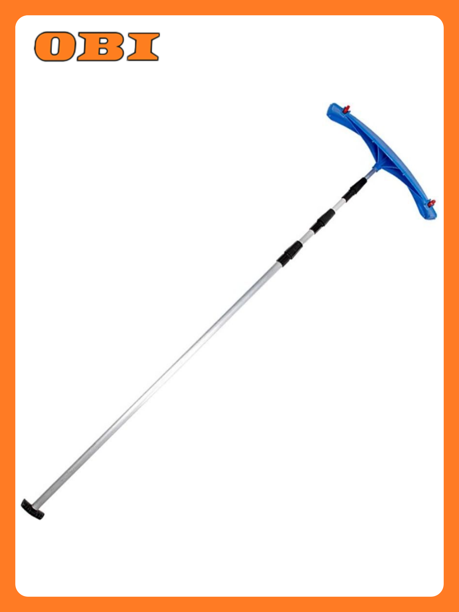 Скребок для уборки снега с крыш 610х170 мм с колесами телескоп. рукоятка 2-6 м