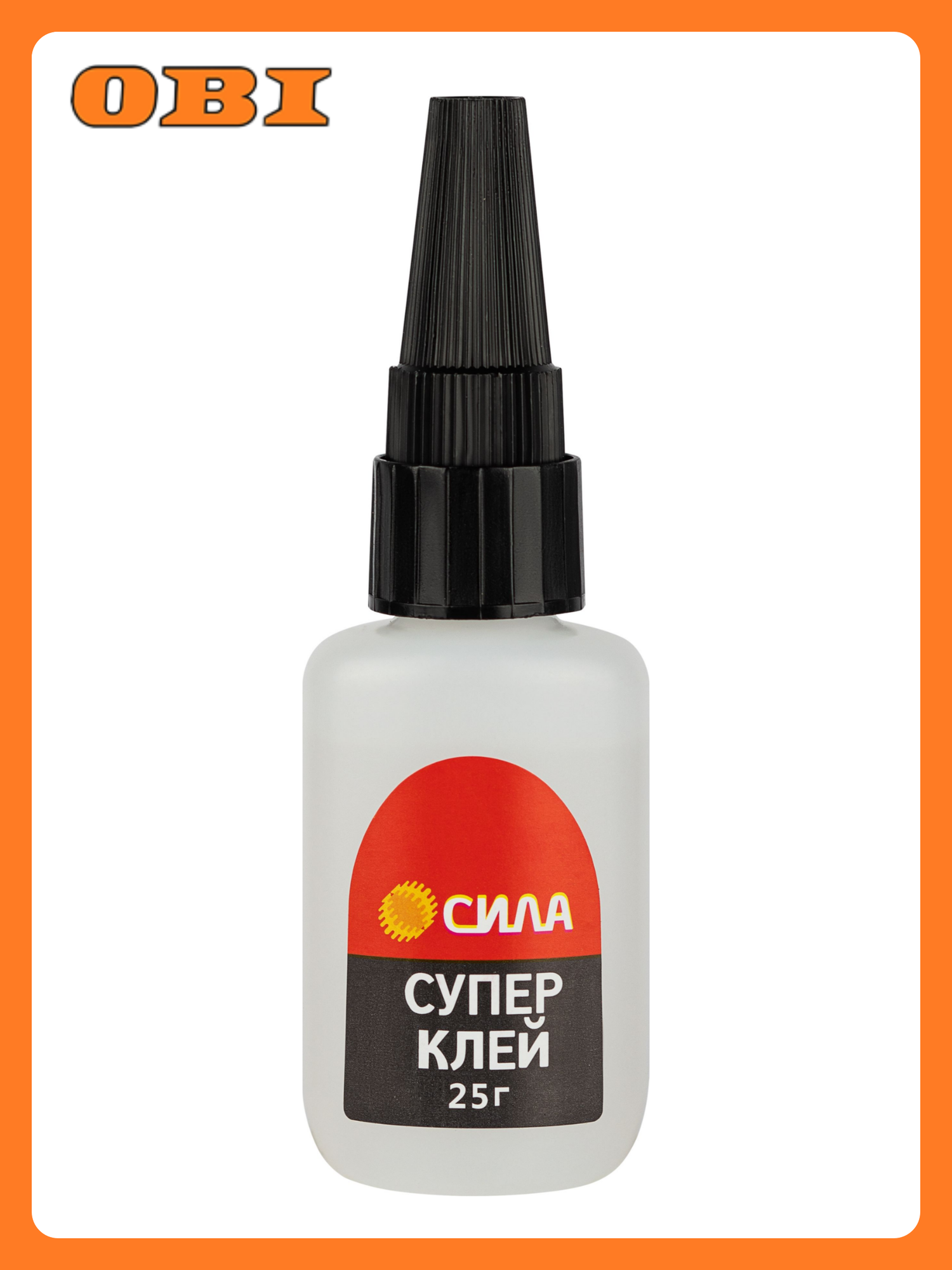 Супер-клей Сила SGTB-25 для внутренних работ 25 г бесцветный