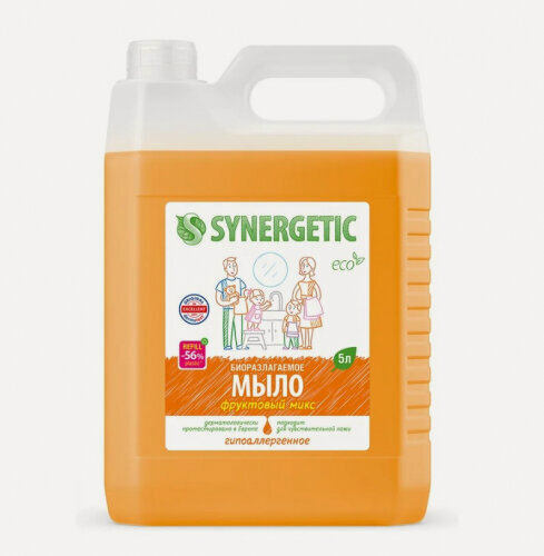 Изображение товара Жидкое мыло Synergetic Фруктовый микс, 5 л