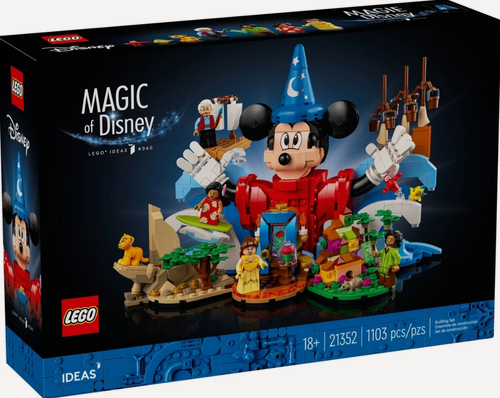 Изображение товара Конструктор LEGO Ideas 21352 Магия Волшебство Диснея, 1103 дет, 4 минифигурки