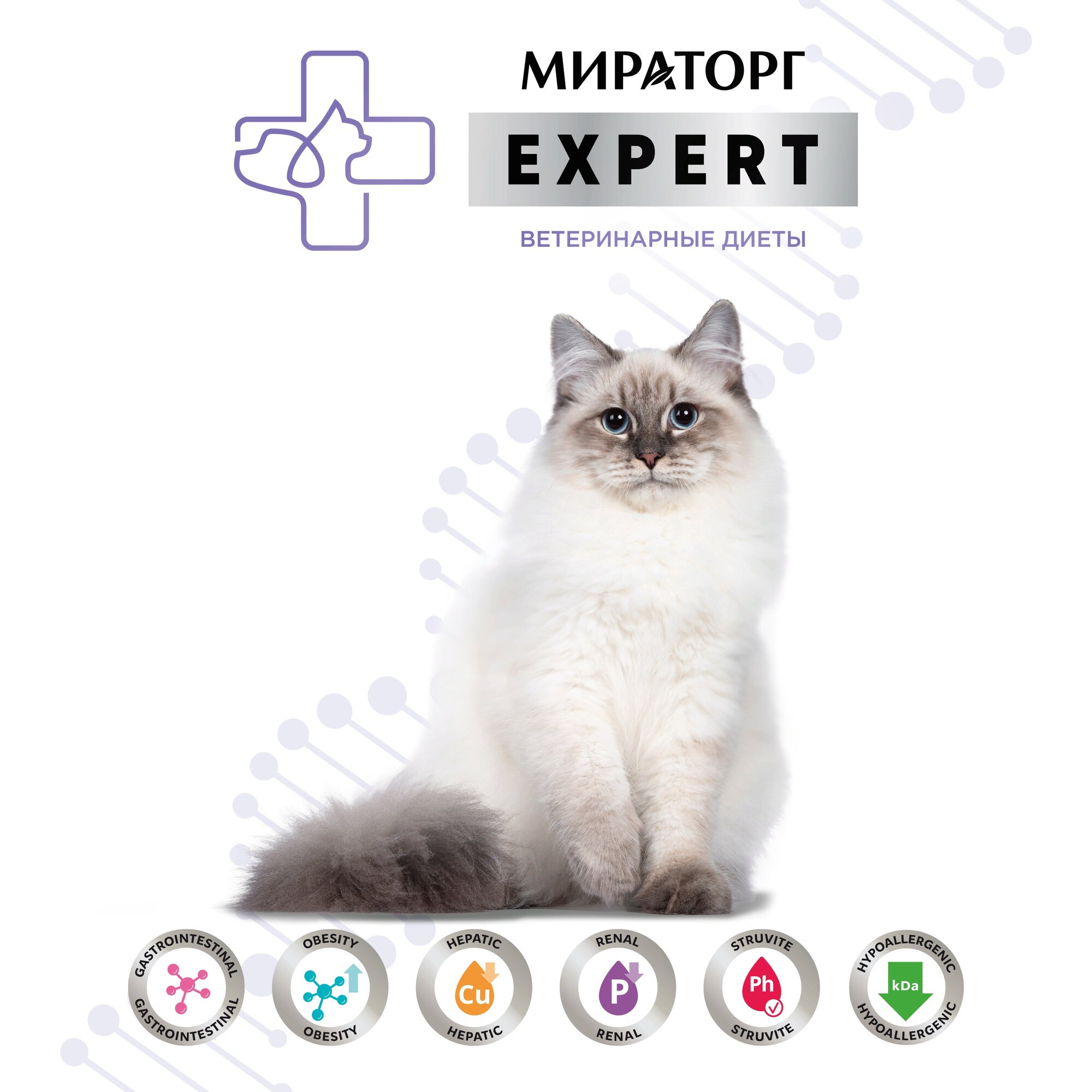 Корм сухой для взрослых кошек забота об оптимальном весе Expert Мираторг 1,5кг СК Короча - фото №7