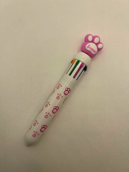 Ручка шариковая, автоматическая/ многоцветная 10цветов, подарок