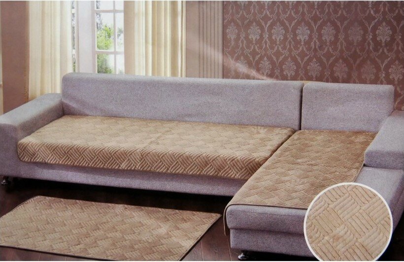 Дивандек  накидка на диван 90x150 чехол на диван прорезиненный (не скользящий) 1 предмет