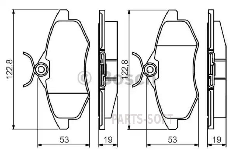 Тормозные колодки Bosch - фото №3