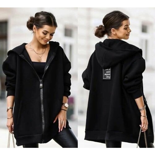 фото Худи, размер 52,54,56, черный нет бренда