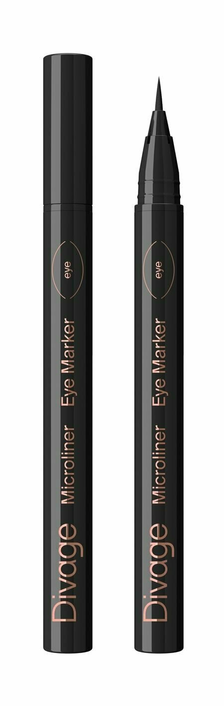 Подводка-фломастер для глаз / Divage Microliner Eyeliner