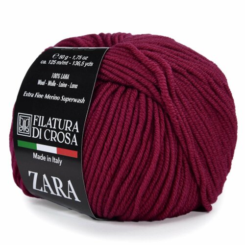 5 Мотков Пряжа Filatura Di Crosa ZARA 100% Мериносовая шерсть 50 гр. - 125 м. цвет 1493