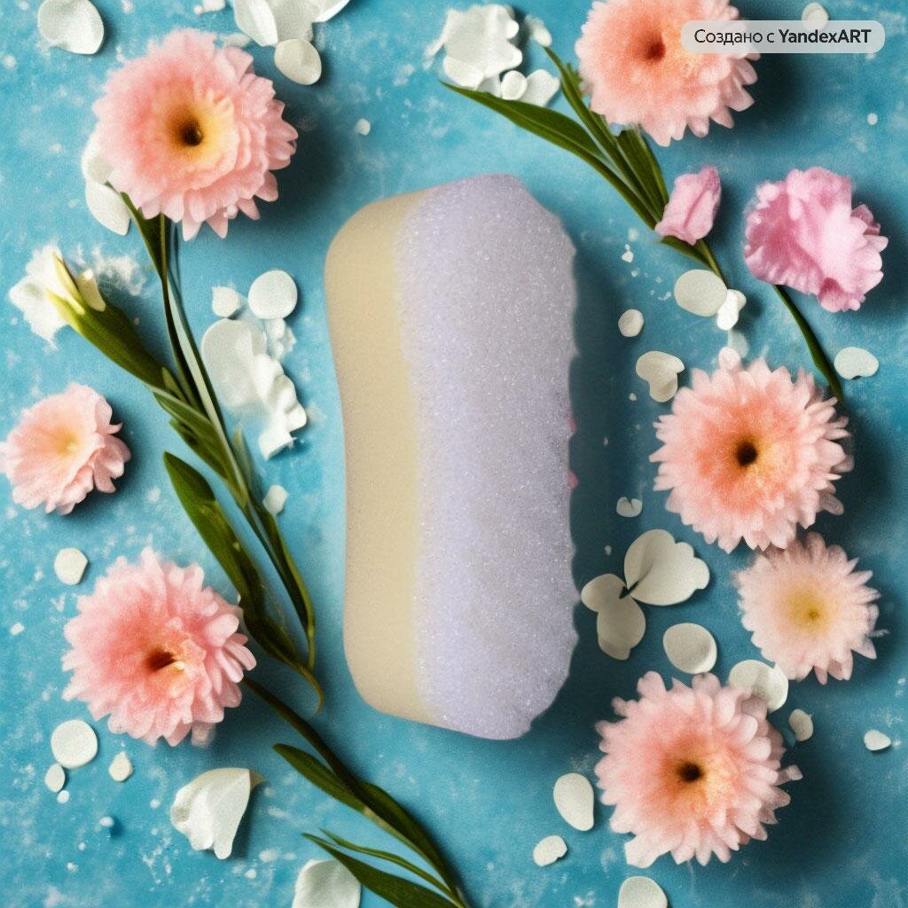 фото Губка-массажер для купания "MarEL Дуо Восьмерка" оранж