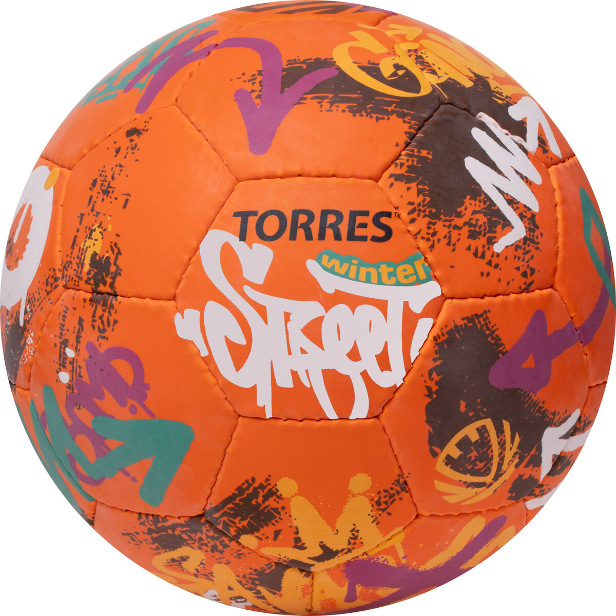 Мяч футбольный TORRES Winter Street, всепогодный, для любых покрытий, размер 5
