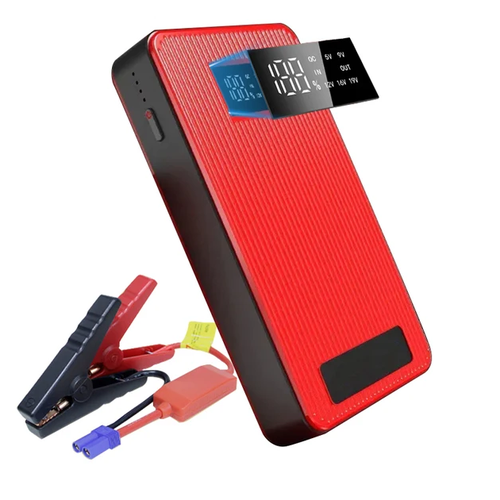 Автомобильное Пусковое зарядное устройство АКБ бустер 12В 8000 mA Портативный внешний аккумулятор Power Bank 388000₽