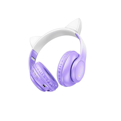 Беспроводные наушники Hoco W42 с ушками лаванда 148900₽