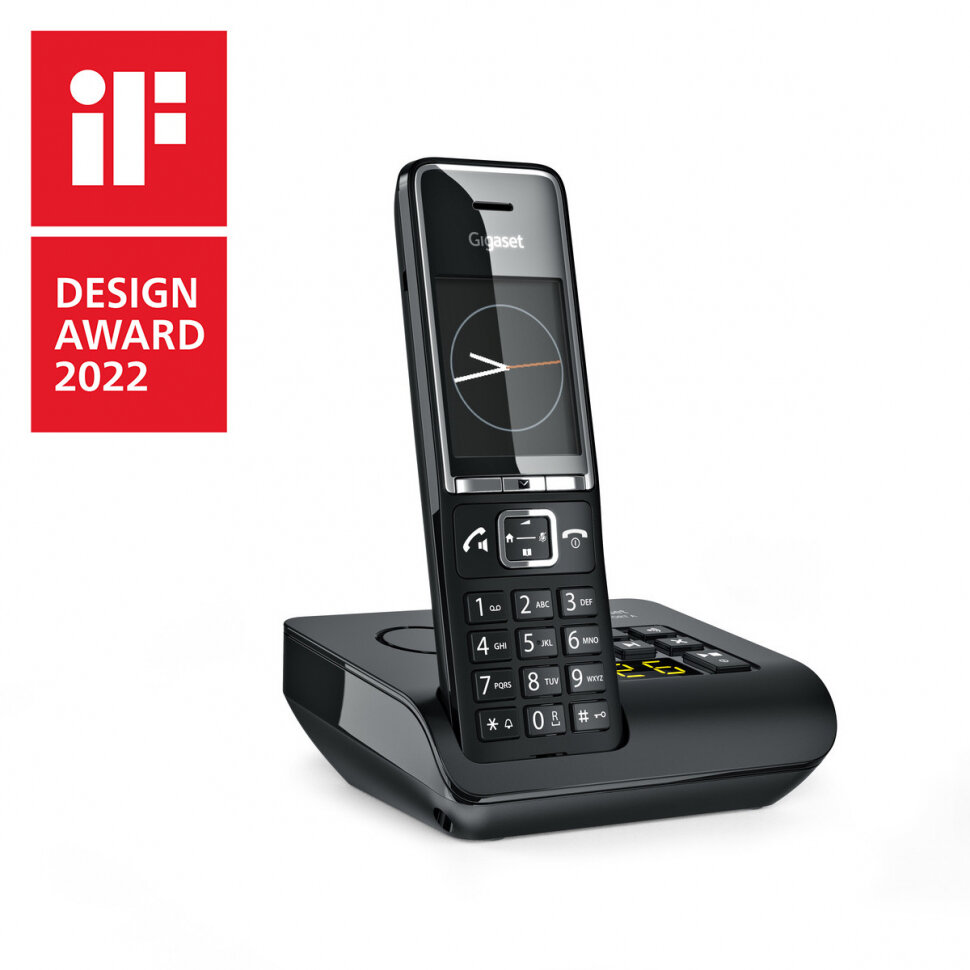 Радиотелефон DECT Gigaset COMFORT 550A RUS, черный