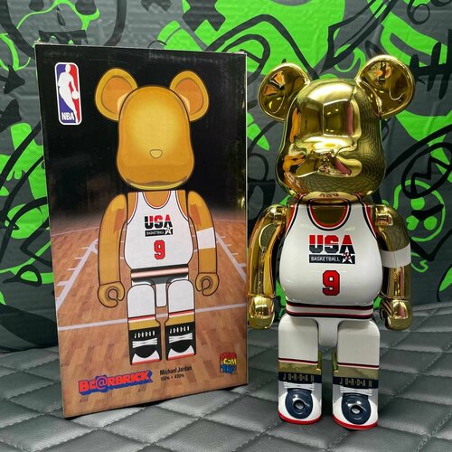 Игрушка Bearbrick NBA Michael Jordan 28см nba men s chicago bulls 23 michael jordan red basketball jerseys 1997 champion version 1998 classic style