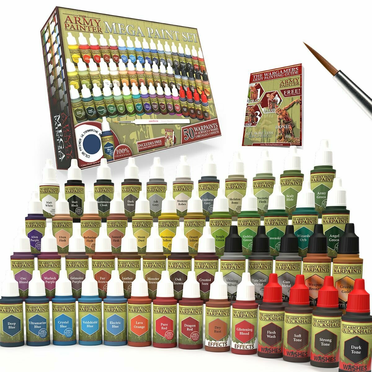 Набор акриловых красок Army Painter Warpaints Mega Paint Set (2019)