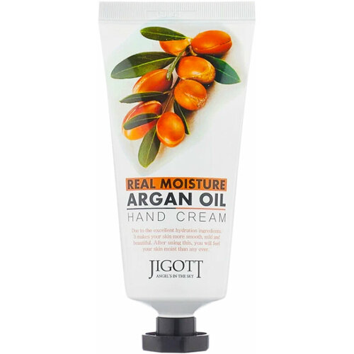 Jigott~Крем для рук с маслом арганы~Real Moisture Hand Cream Argana крем для рук jigott крем для рук масло арнаны real moisture argan oil hand cream