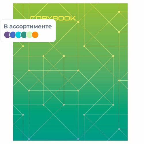 Тетрадь общая А548л кл скоб блок-офсет-2 Attache Alpha синзелен вассорт 46₽