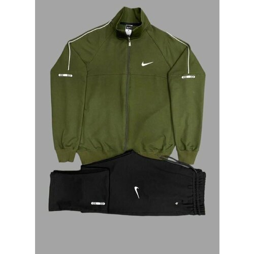 фото Костюм , размер 56, черный, зеленый sport life el