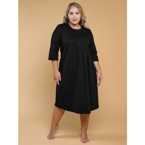 Платье НиРо, размер 66, черный платье ниро размер 66 розовый бирюзовый