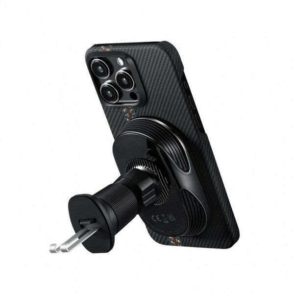 Автодержатель PITAKA MagEZ Car Mount Pro 2 Vent с беспроводной зарядкой (CM2303N)