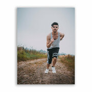 Мотивационный плакат на бумаге / Спорт - Бег / Размер 30 x 40 см