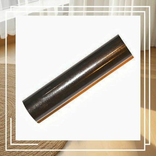 Вилма галерея D28 Целый Металлический карниз 1-й ряд с бесшумными кольцами и крючками без наконечников Шоколад 300см