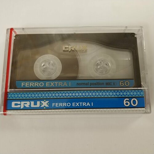 Аудиокассета новая запечатанная Crux Ferro Extra I 60 min (blue) аудиокассета запечатанная новая crux bcm 87 yellow