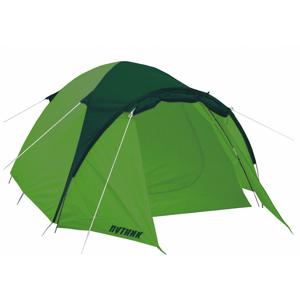 фото Палатка кемпинговая Уран-3, зеленая