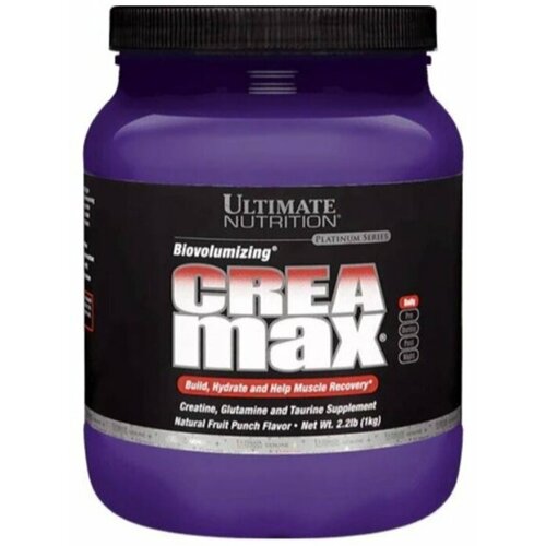 Креатин моногидрат Ultimate Nutrition CREA MAX 1000 г, Фруктовый пунш