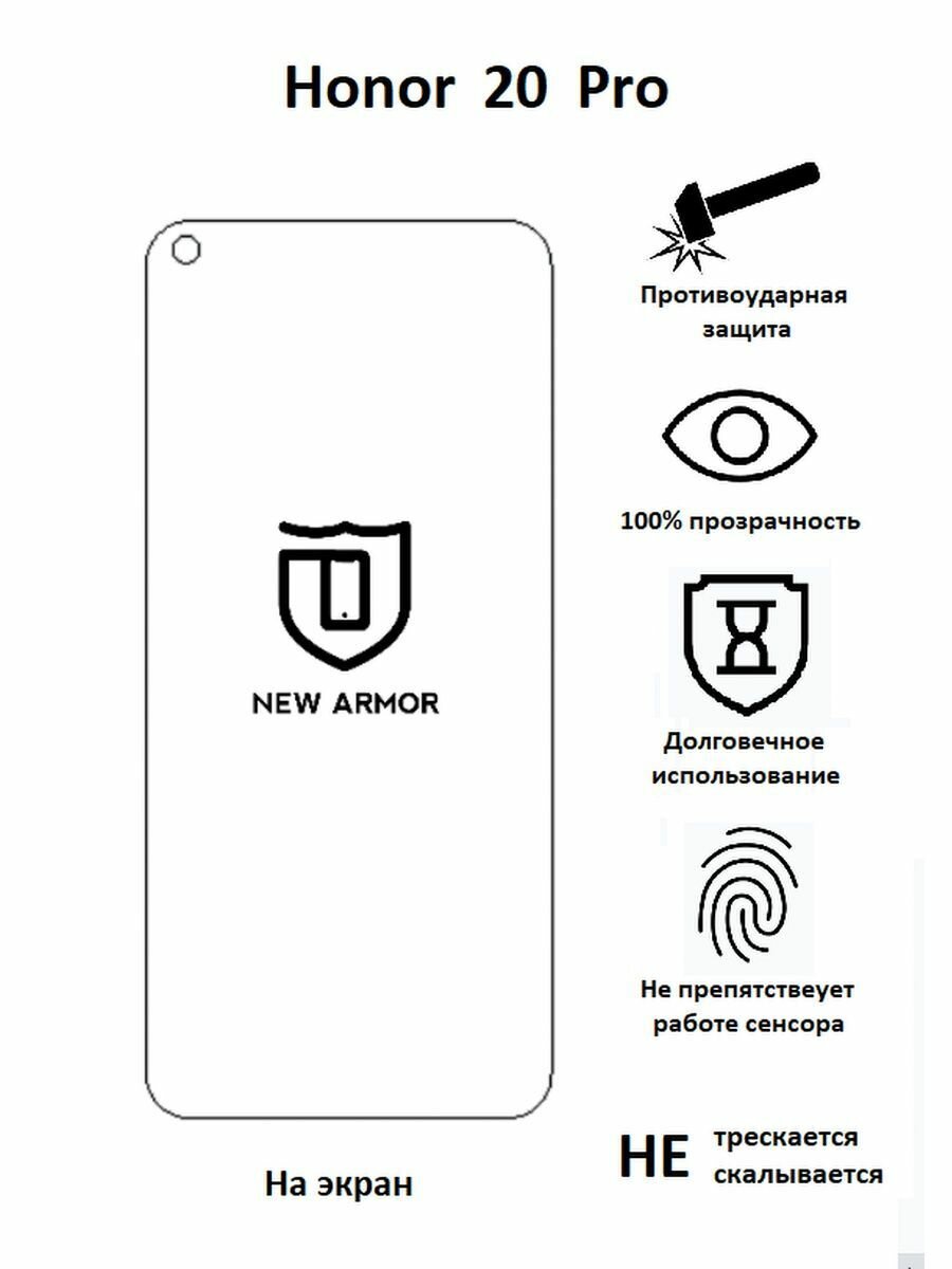 Защитная пленка на телефон (Полиуретан противоударный) экран