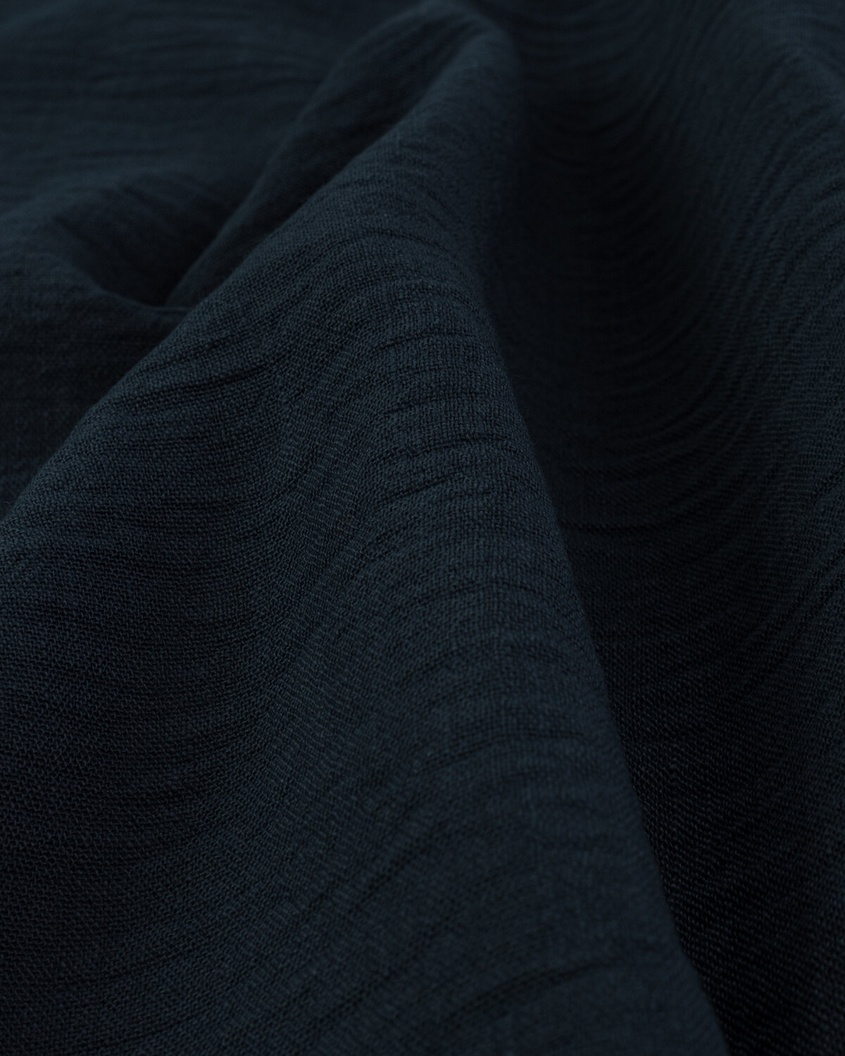 Ткань для шитья и рукоделия "Лён" костюмный "Дантил" 1 м * 150 см, синий 002