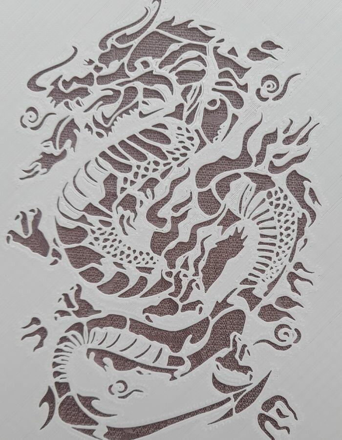 Кулинарный трафарет Китайский дракон