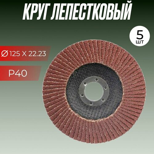 Лепестковый круг торцевой 125 х 22.23