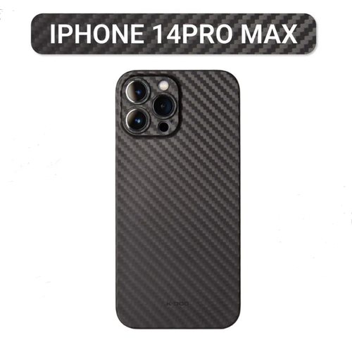 Ультратонкий чехол для iPhone 14 Pro Max KZDOO (K-DOO) Air Carbon , чёрный супертонкий чехол для Айфон 14 про Макс